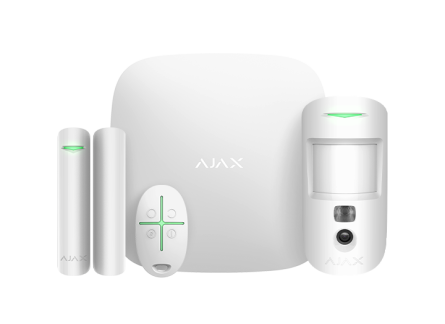 Комплект охоронної сигналізації AJAX StarterKit Cam Plus White | Black
