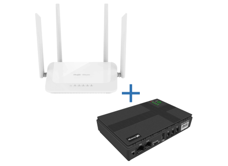 Mini UPS + RG-EW1200 Комплект маршрутизатор та джерело безперебійного живлення