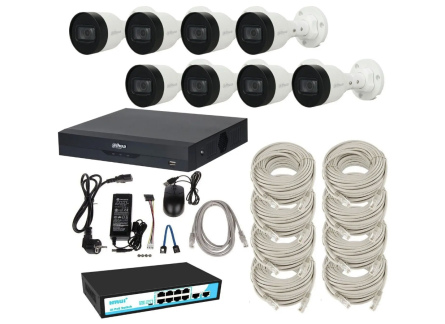 IP комплект видеонаблюдения Dahua KIT-8IP2mp-Out-Optima