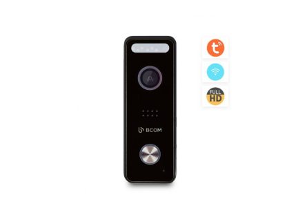 Розумний дверний відеодзвінок BCOM BT-400FHD/T Black з підтримкою Tuya Smart