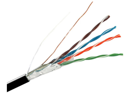 Кабель 4х2х0,51 (FTP-cat.5E), (CU), Out